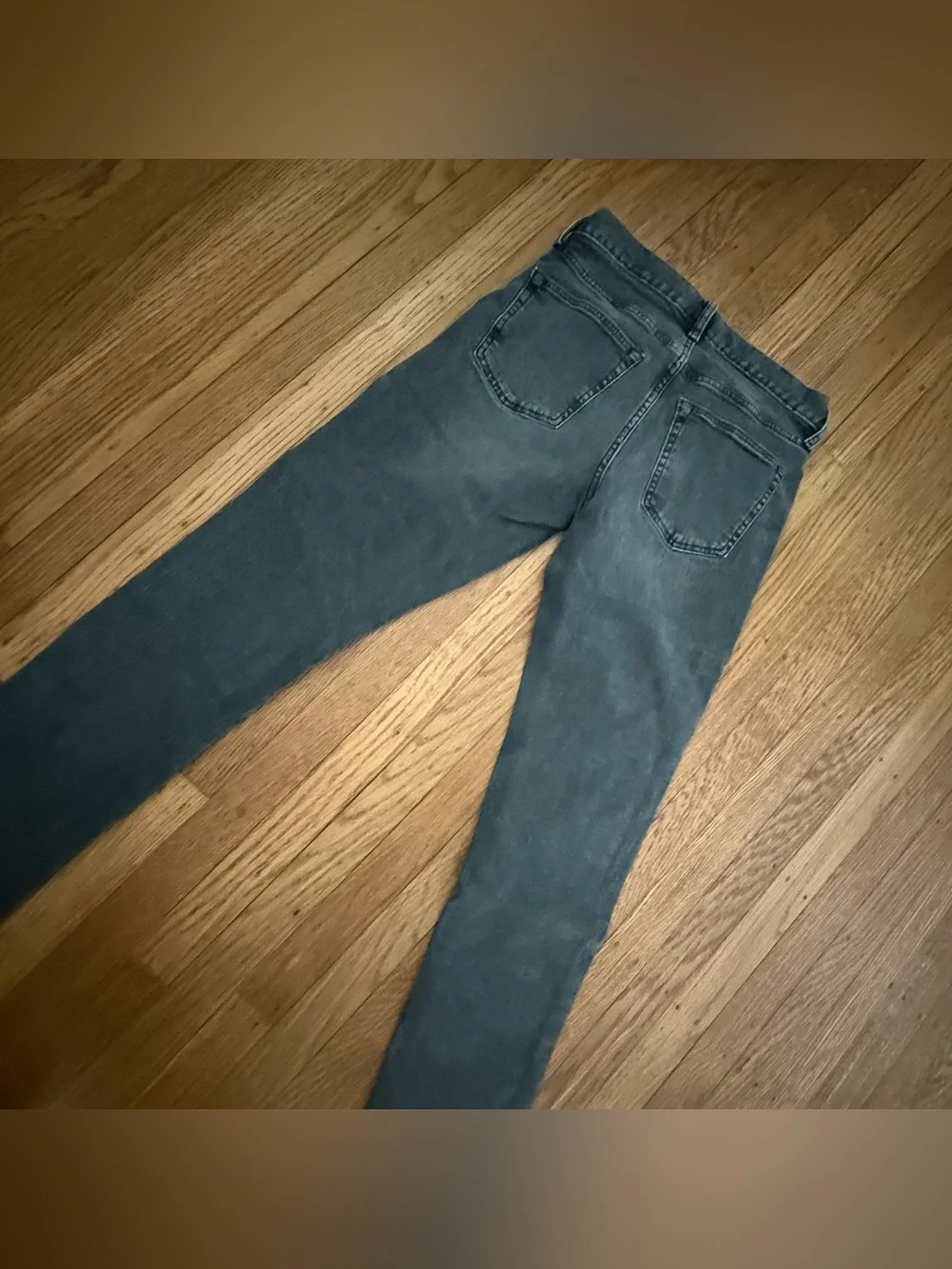 Old Navy Men's Washed Charcoal Skinny Distressed Jeans size 29x30